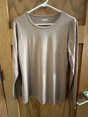 32 Degrees Heat Long Sleeve Pullover Taupe